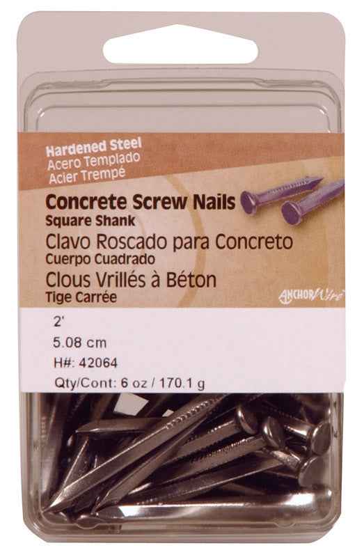 Hillman 2 in. L Concrete Steel Nail Smooth Shank Flat 6 oz. (Pack of 5) - Image 2