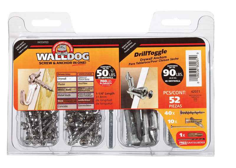 Hillman Walldog No. 10 x 1-1/4 in. L Phillips Pan Head Chrome Construction Screws 52 pk (Pack of 3) - Image 2