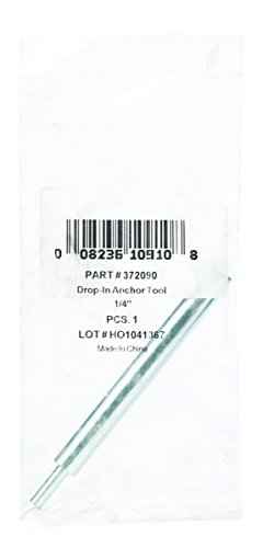 HILLMAN 1/4 in. D X 4.125 in. L Carbon Steel Round Head Setting Tool Drop-In Anchor 1 pk - Image 3