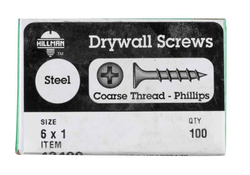 Hillman No. 6 X 1 in. L Phillips Drywall Screws 100 pk - Image 3