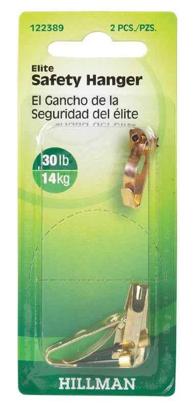 Hillman AnchorWire Brass-Plated Gold Safety Picture Hanger 30 lb. 2 pk (Pack of 10) - Image 2