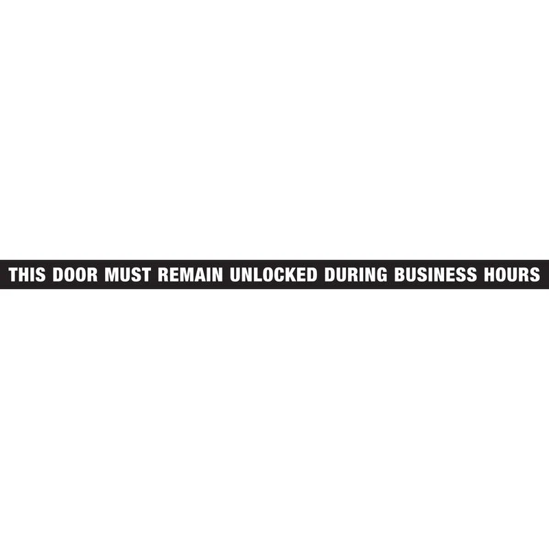 Hillman English Black Notice Decal 1.5 in. H X 28 in. W (Pack of 10)