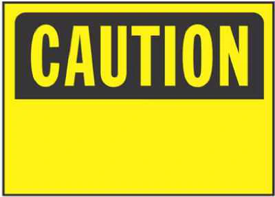 Hillman English Yellow Caution Sign 10 in. H X 14 in. W (Pack of 6) - Image 2