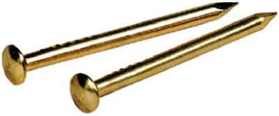 Hillman 16 Ga. x 1 in. L Brass-Plated Steel Escutcheon Pins 1 pk 1.5 oz. (Pack of 6) - Image 2