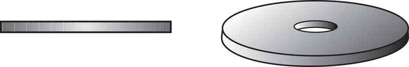 Hillman Zinc-Plated Steel 1/2 in. Fender Washer 100 pk - Image 2