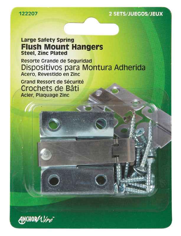 Hillman AnchorWire Silver Flush-Mount Picture Hanger 2 pk (Pack of 10) - Image 2