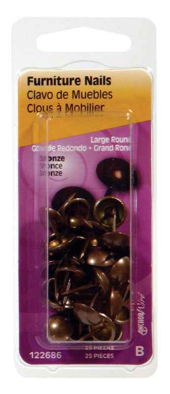 Hillman 7/16 in. L Furniture Copper Nail Smooth Shank Round (Pack of 6) - Image 3