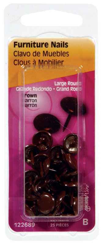 Hillman 7/16 in. L Furniture Steel Nail Smooth Shank Round (Pack of 6) - Image 2