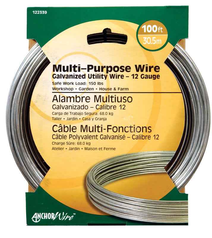 Hillman 0.101 - 0.106 in. D X 100 ft. L Galvanized Steel 12 Ga. Wire - Image 4