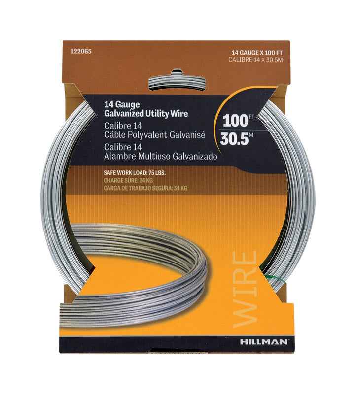 Hillman 0.078 - 0.082 in. D X 100 ft. L Galvanized Steel 14 Ga. Wire - Image 3