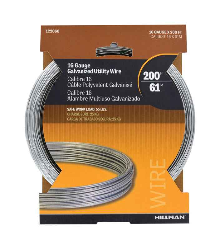 Hillman 0.061 - 0.065 in. D X 200 ft. L Galvanized Steel 16 Ga. Wire - Image 3