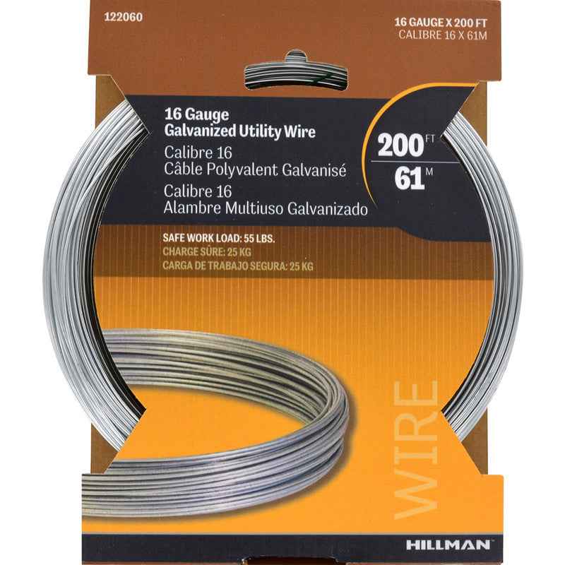 Hillman 0.061 - 0.065 in. D X 200 ft. L Galvanized Steel 16 Ga. Wire - Image 5