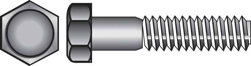 Hillman 3/8 in. D X 1 in. L Zinc Plated Steel Hex Bolt 100 pk - Image 5