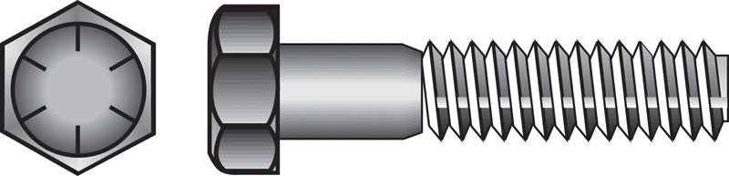 HILLMAN 1/2 in. D X 4 in. L Heat Treated Steel Hex Head Cap Screw 25 pk - Image 3