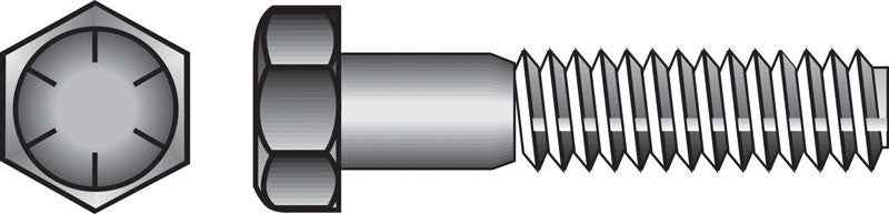 HILLMAN 1/2 in. D X 6 in. L Heat Treated Steel Hex Head Cap Screw 25 pk - Image 3