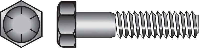 HILLMAN 1/4 in. D X 2-1/2 in. L Heat Treated Steel Hex Head Cap Screw 100 pk - Image 3