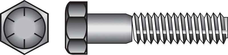 Hillman 3/8 in. D X 1-1/4 in. L Heat Treated Steel Hex Head Cap Screw 100 pk - Image 5