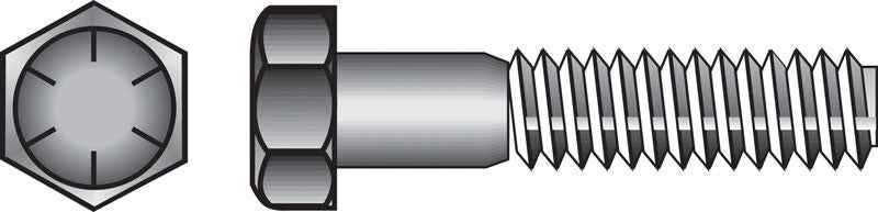Hillman 3/8 in. D X 2-1/2 in. L Heat Treated Steel Hex Head Cap Screw 50 pk - Image 5