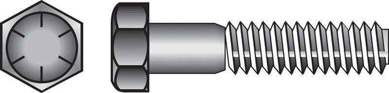 HILLMAN 3/8 in. D X 3/4 in. L Heat Treated Steel Hex Head Cap Screw 100 pk - Image 3