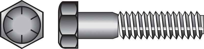 HILLMAN 7/16 in. D X 1-1/2 in. L Heat Treated Steel Hex Head Cap Screw 50 pk - Image 3