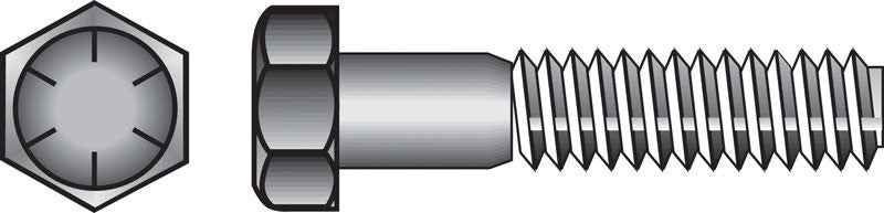 HILLMAN 7/16 in. D X 2-1/2 in. L Heat Treated Steel Hex Head Cap Screw 50 pk - Image 3