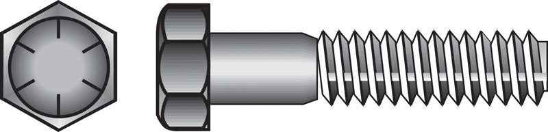 HILLMAN 7/16 in. D X 3 in. L Heat Treated Steel Hex Head Cap Screw 50 pk - Image 3