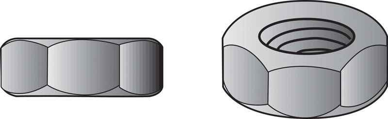 Hillman 1/2-13 in. Zinc-Plated Steel USS Hex Nut 667 pk - Image 2