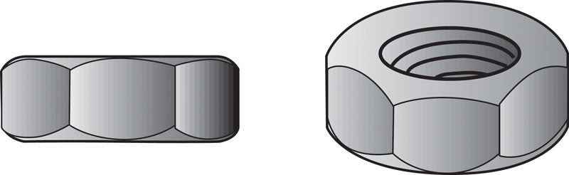 Hillman 3/8 in. Zinc Dichromate Steel USS Hex Nut 100 pk - Image 4