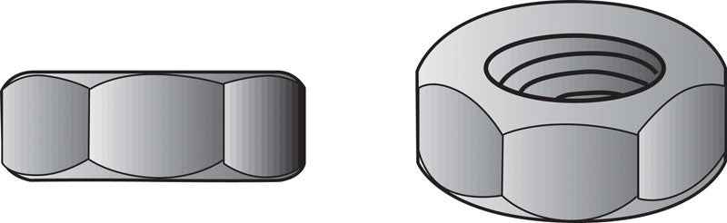 Hillman 1/2 in. Zinc-Plated Steel USS Hex Nut 50 pk - Image 2