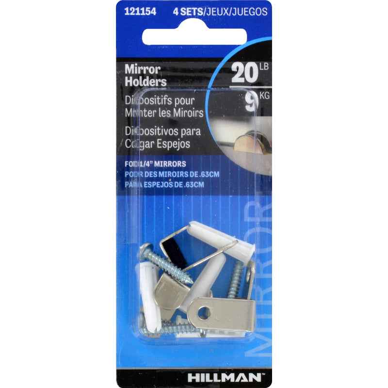 Hillman AnchorWire Silver Hidden Mirror Holder 20 lb. 2 pk (Pack of 10) - Image 2