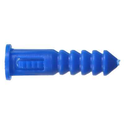 Hillman 0.164 in. D X 1-1/4 in. L Plastic Round Head Ribbed Anchor 100 pk - Image 2