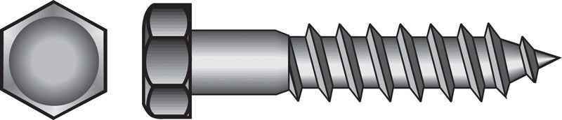 Hillman 1/2 in. X 8 in. L Hex Zinc-Plated Steel Lag Screw 25 pk - Image 3