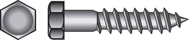 Hillman 3/8 in. X 1-1/2 in. L Hex Zinc-Plated Steel Lag Screw 100 pk - Image 5
