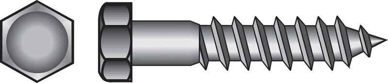 Hillman 3/8 in. X 2-1/2 in. L Hex Zinc-Plated Steel Lag Screw 50 pk - Image 5