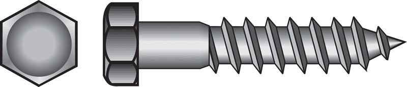 Hillman 3/8 in. X 3-1/2 in. L Hex Zinc-Plated Steel Lag Screw 50 pk - Image 5