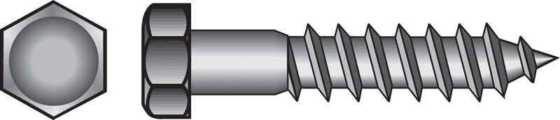 Hillman 3/8 in. X 5 in. L Hex Zinc-Plated Steel Lag Screw 50 pk - Image 5