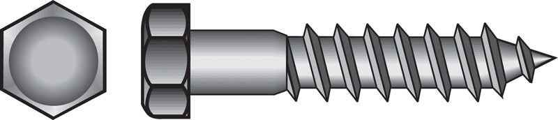 Hillman 5/16 in. X 3-1/2 in. L Hex Zinc-Plated Steel Lag Screw 50 pk - Image 5