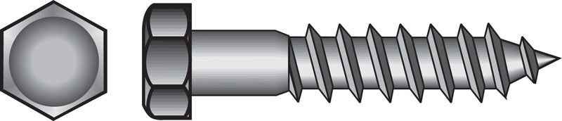 Hillman 5/16 in. X 6 in. L Hex Zinc-Plated Steel Lag Screw 50 pk - Image 5