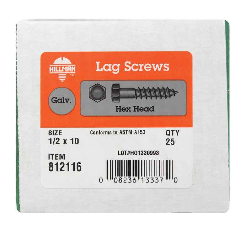 GALV HX LAGS 1/2X10 BX25 - Image 2