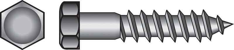 Hillman 1/4 in. X 2 in. L Hex Hot Dipped Galvanized Steel Lag Screw 100 pk - Image 6
