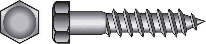 Hillman 1/4 in. X 3 in. L Hex Hot Dipped Galvanized Steel Lag Screw 100 pk - Image 6