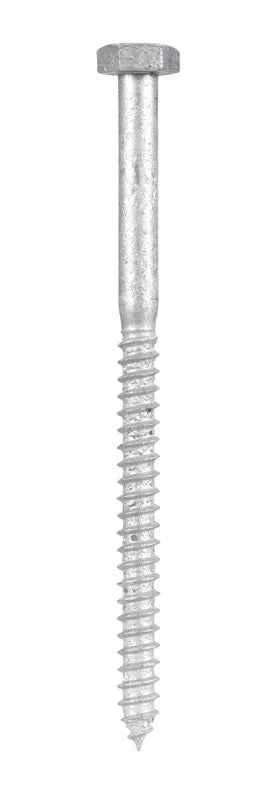 Hillman 1/4 in. X 4 in. L Hex Hot Dipped Galvanized Steel Lag Screw 100 pk - Image 3