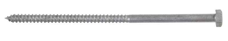 HILLMAN 1/4 in. X 6 in. L Hex Hot Dipped Galvanized Steel Lag Screw 100 pk - Image 2