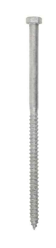 Hillman 3/8 in. X 8 in. L Hex Hot Dipped Galvanized Steel Lag Screw 50 pk - Image 8