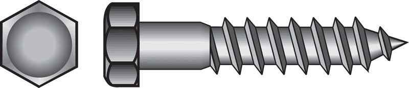 Hillman 5/16 in. X 3 in. L Hex Hot Dipped Galvanized Steel Lag Screw 100 pk - Image 6