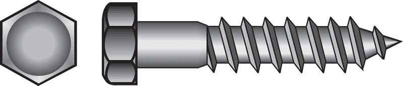 Hillman 5/16 in. X 4 in. L Hex Hot Dipped Galvanized Steel Lag Screw 50 pk - Image 6