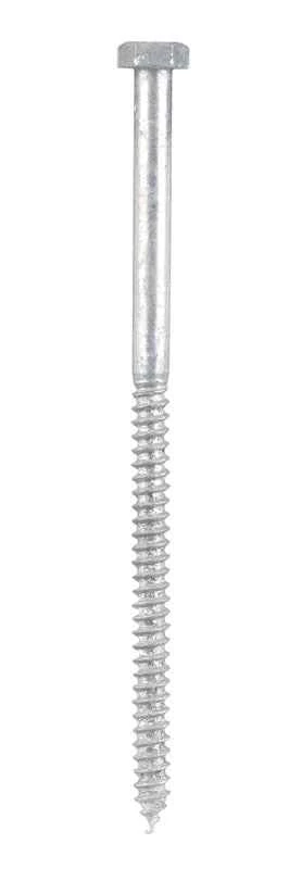 HILLMAN 5/16 in. X 6 in. L Hex Hot Dipped Galvanized Steel Lag Screw 50 pk - Image 2