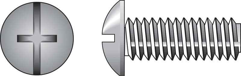 HILLMAN No. 8-32 Ga. X 1-1/2 in. L Combination Truss Head Zinc-Plated Steel Machine Screws 100 pk