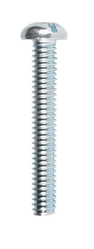 HILLMAN No. 1/4-20 Ga. X 1-3/4 in. L Combination Round Head Zinc-Plated Steel Machine Screws 100 pk - Image 4