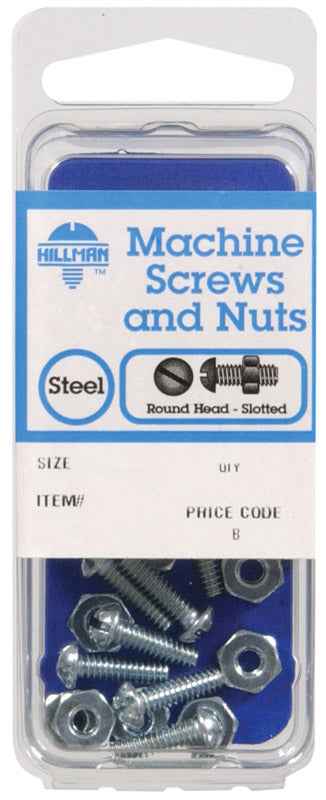 Hillman No. 8-32 x 3/4 in. L Slotted Round Head Zinc-Plated Steel Machine Screws 10 pk (Pack of 10) - Image 2